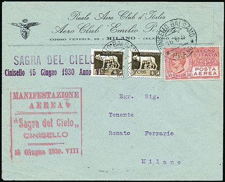 POSTA AEREA ITALIANA  (1930)  - Catalogo Cataloghi su offerta - Studio Filatelico Toselli