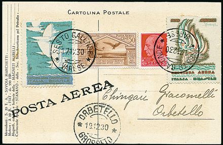 POSTA AEREA ITALIANA  (1931)  - Catalogo Cataloghi su offerta - Studio Filatelico Toselli