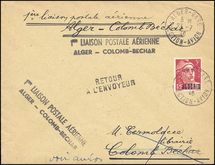 POSTA AEREA ESTERA - ALGERIA  (1946)  - Catalogo Cataloghi su offerta - Studio Filatelico Toselli