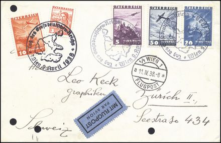 POSTA AEREA ESTERA - AUSTRIA  (1938)  - Catalogo Cataloghi su offerta - Studio Filatelico Toselli