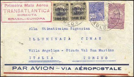 POSTA AEREA ESTERA - BRASILE  (1930)  - Catalogo Cataloghi su offerta - Studio Filatelico Toselli