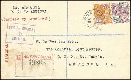 POSTA AEREA ESTERA - BRITISH GUIANA  (1929)  - Catalogo Cataloghi su offerta - Studio Filatelico Toselli