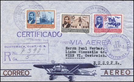 POSTA AEREA ESTERA - GUATEMALA  (1935)  - Catalogo Cataloghi su offerta - Studio Filatelico Toselli