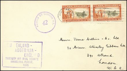 POSTA AEREA ESTERA - NEW ZELAND  (1940)  - Catalogo Cataloghi su offerta - Studio Filatelico Toselli