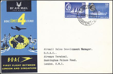 POSTA AEREA ESTERA - SINGAPORE  (1959)  - Catalogo Cataloghi su offerta - Studio Filatelico Toselli