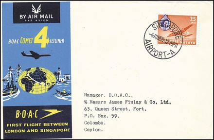 POSTA AEREA ESTERA - SINGAPORE  (1959)  - Catalogo Cataloghi su offerta - Studio Filatelico Toselli