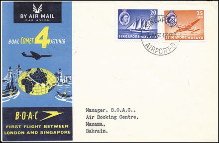 POSTA AEREA ESTERA - SINGAPORE  (1959)  - Catalogo Cataloghi su offerta - Studio Filatelico Toselli