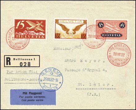 POSTA AEREA ESTERA - SVIZZERA  (1932)  - Catalogo Cataloghi su offerta - Studio Filatelico Toselli