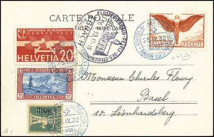 POSTA AEREA ESTERA - SVIZZERA  (1932)  - Catalogo Cataloghi su offerta - Studio Filatelico Toselli