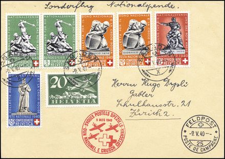 POSTA AEREA ESTERA - SVIZZERA  (1940)  - Catalogo Cataloghi su offerta - Studio Filatelico Toselli