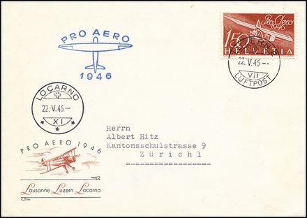 POSTA AEREA ESTERA - SVIZZERA  (1946)  - Catalogo Cataloghi su offerta - Studio Filatelico Toselli