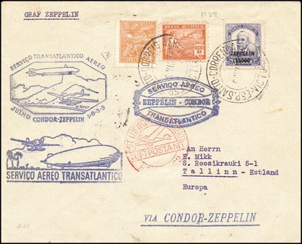 ZEPPELIN - BRASILE  (1933)  - Catalogo Cataloghi su offerta - Studio Filatelico Toselli