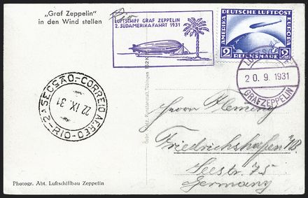 ZEPPELIN - GERMANIA  (1931)  - Catalogo Cataloghi su offerta - Studio Filatelico Toselli