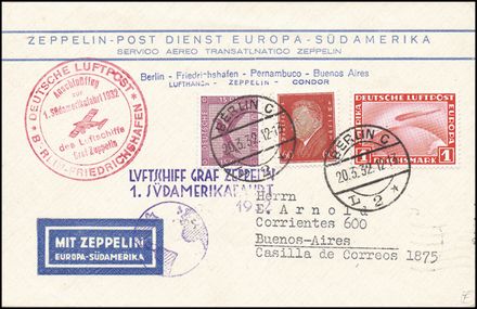 ZEPPELIN - GERMANIA  (1932)  - Catalogo Cataloghi su offerta - Studio Filatelico Toselli