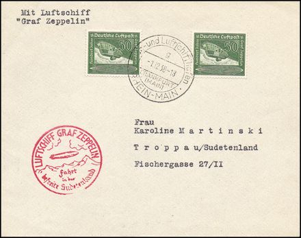 ZEPPELIN - GERMANIA  (1938)  - Catalogo Cataloghi su offerta - Studio Filatelico Toselli