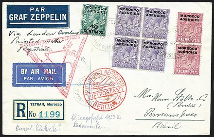 ZEPPELIN - MAROCCO  (1933)  - Catalogo Cataloghi su offerta - Studio Filatelico Toselli