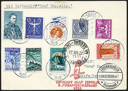 ZEPPELIN - OLANDA  (1933)  - Catalogo Cataloghi su offerta - Studio Filatelico Toselli