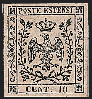 ANTICHI STATI ITALIANI - MODENA  (1852)  - Catalogo Catalogo di Vendita a prezzi netti - Studio Filatelico Toselli