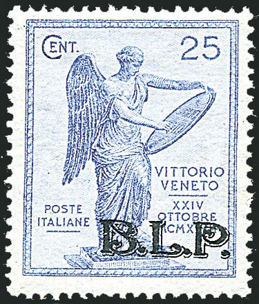 ITALIA REGNO Francobolli per buste e lettere postali - B.L.P.  (1922)  - Catalogo Catalogo di Vendita a prezzi netti - Studio Filatelico Toselli