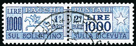 ITALIA REPUBBLICA Pacchi postali  (1954)  - Catalogo Catalogo di Vendita a prezzi netti - Studio Filatelico Toselli