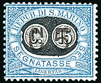 SAN MARINO Segnatasse  (1931)  - Catalogo Catalogo di Vendita a prezzi netti - Studio Filatelico Toselli