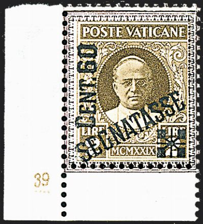 VATICANO Segnatasse  (1931)  - Catalogo Catalogo di Vendita a prezzi netti - Studio Filatelico Toselli
