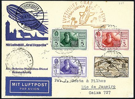 ZEPPELIN - ITALIA  (1932)  - Catalogo Catalogo di Vendita a prezzi netti - Studio Filatelico Toselli