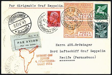 ZEPPELIN - ITALIA  (1932)  - Catalogo Catalogo di Vendita a prezzi netti - Studio Filatelico Toselli