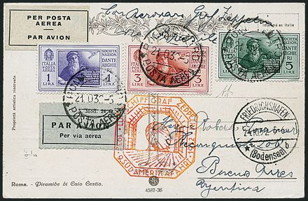 ZEPPELIN - ITALIA  (1932)  - Catalogo Catalogo di Vendita a prezzi netti - Studio Filatelico Toselli