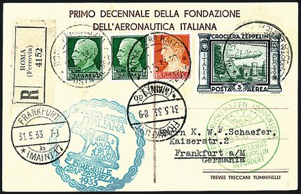 ZEPPELIN - ITALIA  (1933)  - Catalogo Catalogo di Vendita a prezzi netti - Studio Filatelico Toselli