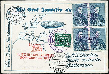 ZEPPELIN - OLANDA  (1933)  - Catalogo Catalogo di Vendita a prezzi netti - Studio Filatelico Toselli