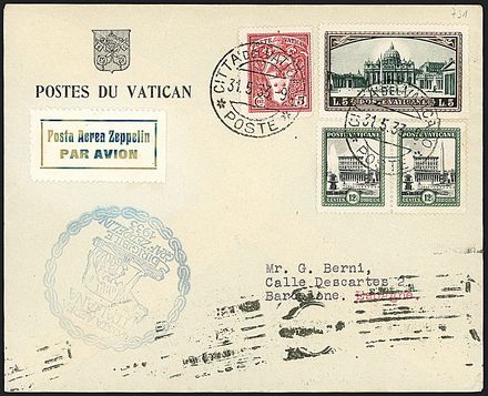 ZEPPELIN - VATICANO  - Catalogo Catalogo di vendita su offerte - Studio Filatelico Toselli