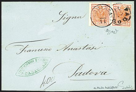 ANTICHI STATI ITALIANI - LOMBARDO VENETO  (1850)  - Catalogo Cataloghi su offerta - Studio Filatelico Toselli