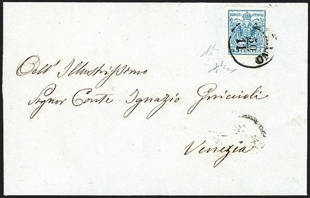 ANTICHI STATI ITALIANI - LOMBARDO VENETO  (1857)  - Catalogo Cataloghi su offerta - Studio Filatelico Toselli