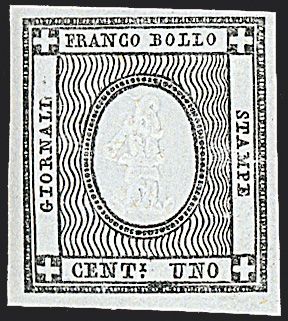 ANTICHI STATI ITALIANI - SARDEGNA - Francobolli per stampati  (1861)  - Catalogo Cataloghi su offerta - Studio Filatelico Toselli