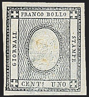 ANTICHI STATI ITALIANI - SARDEGNA - Francobolli per stampati  (1861)  - Catalogo Cataloghi su offerta - Studio Filatelico Toselli