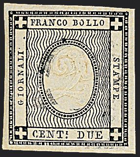 ANTICHI STATI ITALIANI - SARDEGNA - Francobolli per stampati  (1861)  - Catalogo Cataloghi su offerta - Studio Filatelico Toselli