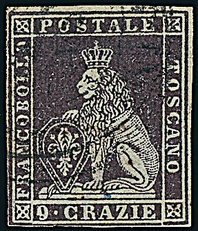 ANTICHI STATI ITALIANI - TOSCANA  (1851)  - Catalogo Cataloghi su offerta - Studio Filatelico Toselli