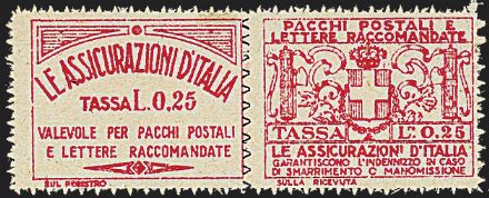 ITALIA REGNO Assicurativi  (1926)  - Catalogo Cataloghi su offerta - Studio Filatelico Toselli