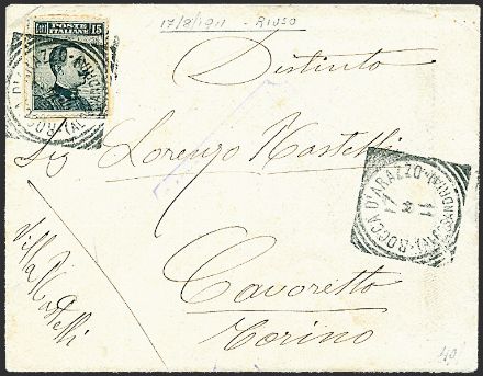 ITALIA REGNO Frodi postali  (1909)  - Catalogo Cataloghi su offerta - Studio Filatelico Toselli