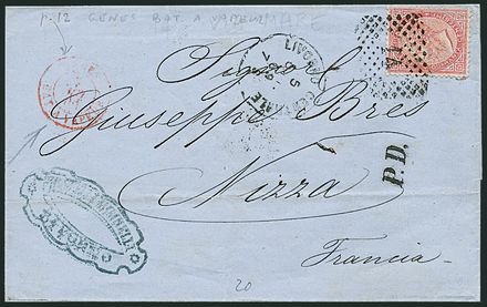 ITALIA REGNO Via di mare  (1869)  - Catalogo Cataloghi su offerta - Studio Filatelico Toselli