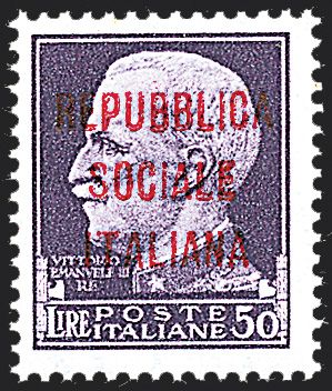 REPUBBLICA SOCIALE ITALIANA Saggi  (1944)  - Catalogo Cataloghi su offerta - Studio Filatelico Toselli