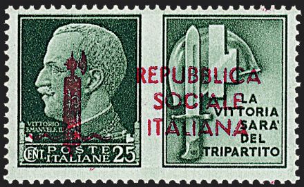REPUBBLICA SOCIALE ITALIANA Saggi  (1944)  - Catalogo Cataloghi su offerta - Studio Filatelico Toselli