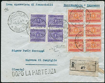 REPUBBLICA SOCIALE ITALIANA Affrancature di emergenza  (1944)  - Catalogo Cataloghi su offerta - Studio Filatelico Toselli