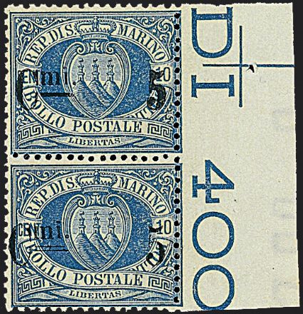 SAN MARINO  (1877)  - Catalogo Cataloghi su offerta - Studio Filatelico Toselli