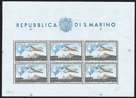 SAN MARINO Foglietti  (1951)  - Catalogo Cataloghi su offerta - Studio Filatelico Toselli