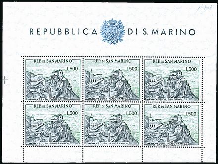 SAN MARINO Foglietti  (1958)  - Catalogo Cataloghi su offerta - Studio Filatelico Toselli