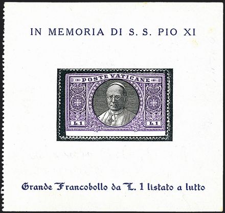 VATICANO  (1933)  - Catalogo Cataloghi su offerta - Studio Filatelico Toselli