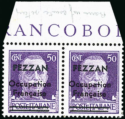 OCCUPAZIONI STRANIERE DELLE COLONIE - FEZZAN - Occupazione Francese  (1943)  - Catalogo Cataloghi su offerta - Studio Filatelico Toselli