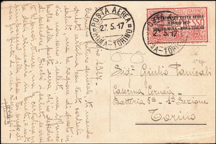 POSTA AEREA ITALIANA  (1917)  - Catalogo Cataloghi su offerta - Studio Filatelico Toselli